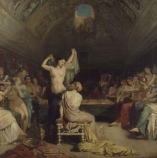 Théodore Chassériau (1819-1856), Le Tepidarium, « salle où les femmes de Pompéi venaient se reposer ou se sécher en sortant du bain ». 1853, peinture (huile sur toile), 171 × 258 cm. Paris, musée d’Orsay (RF 71)
