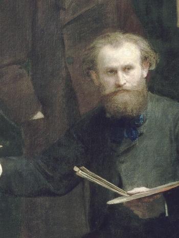 Un atelier aux Batignolles Détail d’Édouard Manet Henri Fantin-Latour (1836-1904)