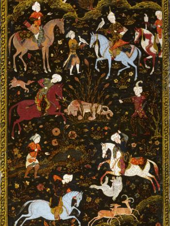 Reliure aux scènes de cour, Muhammadi, Paris, musée du Louvre