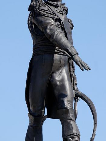 Frédéric Auguste Bartholdi (1834-1904), Statue du général Rapp. 1859, sculpture (bronze). Colmar, parc du Champ-de-Mars
