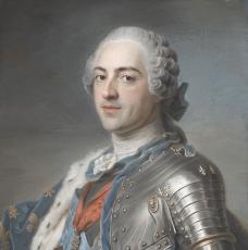 Portrait de Louis XV en buste - Quentin La Tour