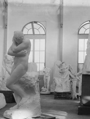 Atelier du Pavillon de l'Alma, sculptures de Rodin