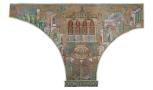 Panneau écoinçon avec un pavillon, relevé des mosaïques de la Grande Mosquée de Damas 